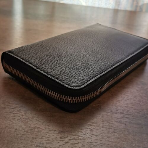 Кошелёк на молнии Шевро цвет чёрный