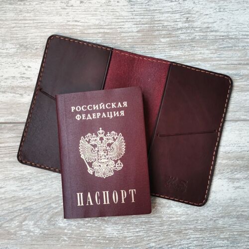 Обложка на паспорт из натуральной кожи