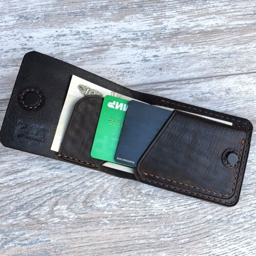 Кошелёк из натуральной кожи цвет коричневый