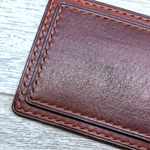 Обложка для удостоверения герб РФ цвет коньячный