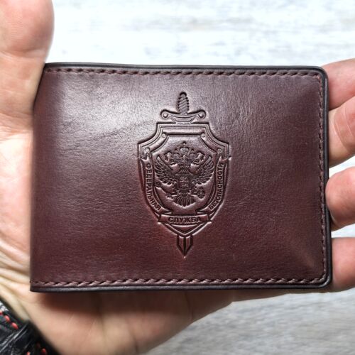 Обложка для удостоверения ФСБ России из натуральной кожи