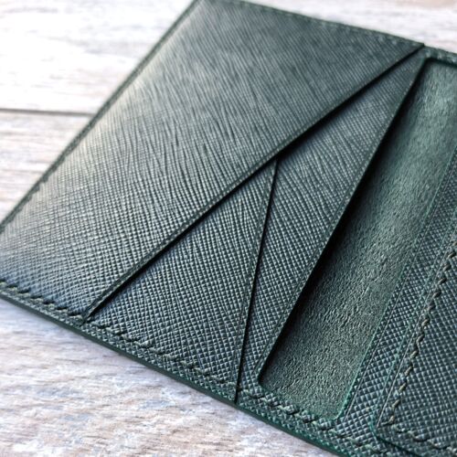 Обложка для автодокументов Сафьяно цвет изумрудный