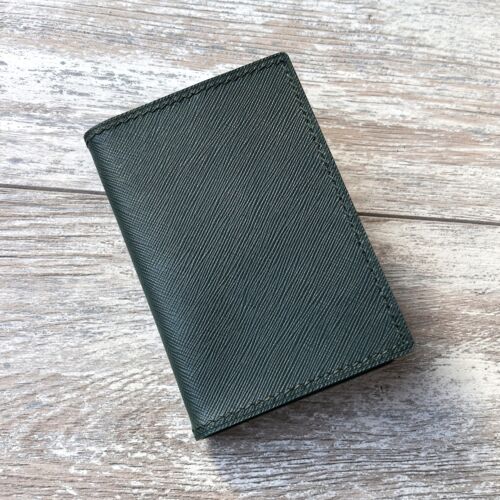 Обложка для автодокументов Сафьяно цвет изумрудный