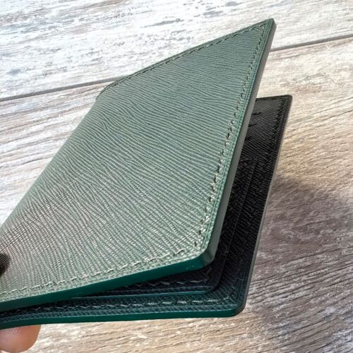 Обложка для автодокументов Сафьяно цвет изумрудный