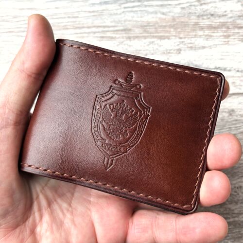 Обложка для удостоверения ФСБ России из натуральной кожи