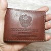 Обложка для удостоверения Ветеран боевых действий цвет коньячный