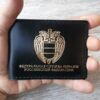 Обложка для удостоверения ФСО России цвет чёрный золото