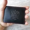 Обложка для удостоверения герб РФ цвет чёрный