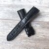 Ремешок для часов из кожи крокодила цвет чёрный