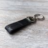 Брелок из кожи крокодила цвет чёрный
