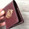 Обложка для удостоверения ФСБ России из натуральной кожи золото
